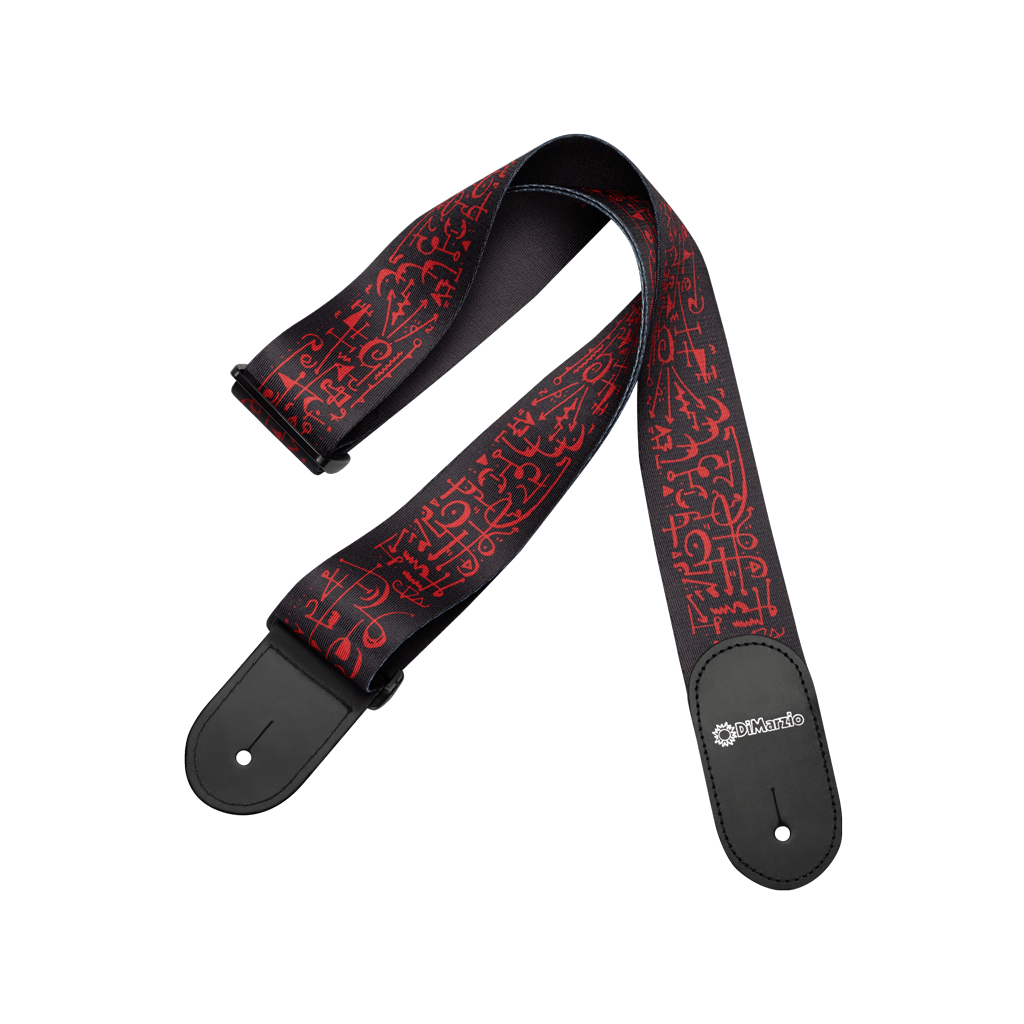 Ремінь для гітари DiMarzio Steve Vai Print Art Strap Black (DD3143) - зображення 1