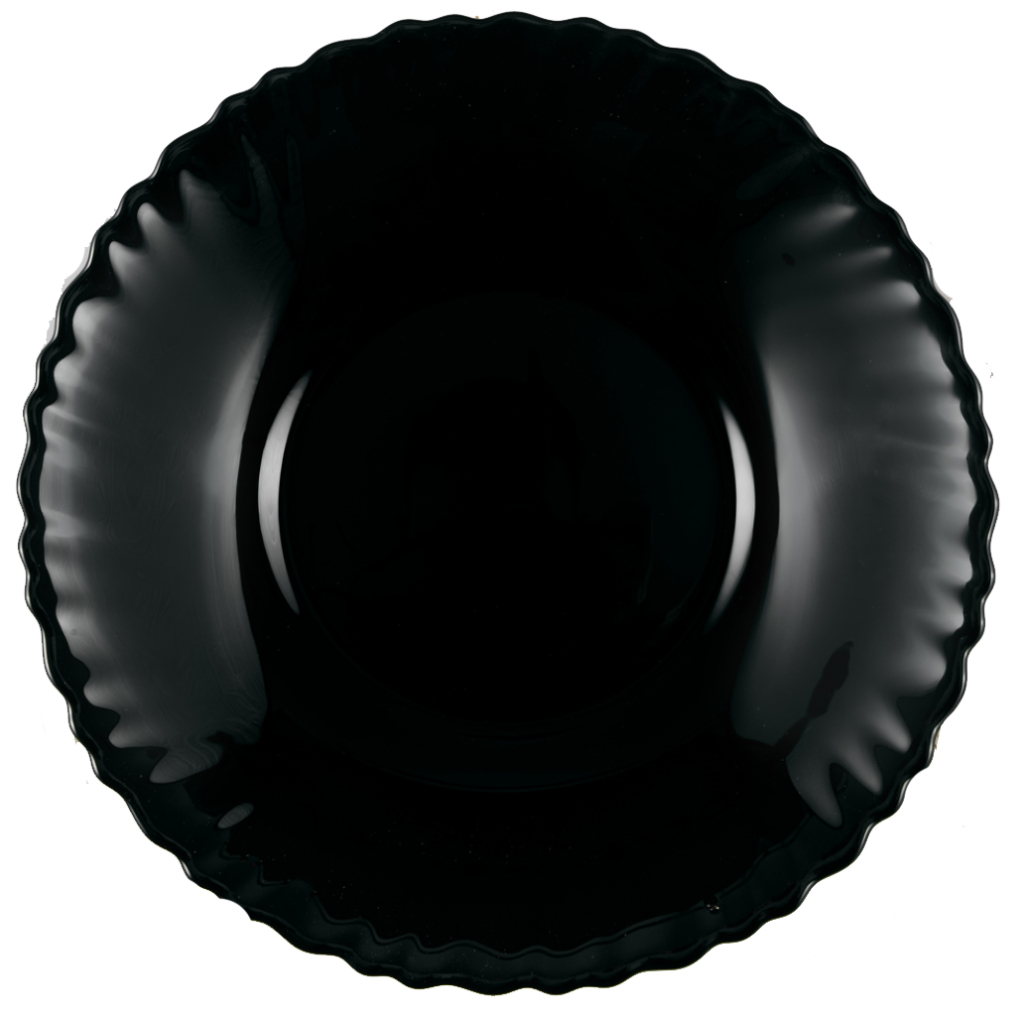 Тарілка Vittora Black Wave хвиляста супова 21,5 см (V-215Wbl) - зображення 1