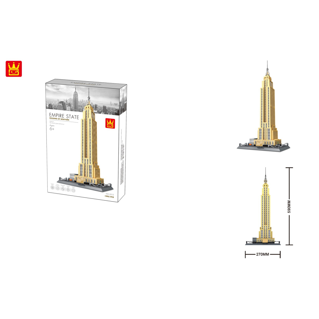 Конструктор Wange Емпайр-Стейт-Білдінг, Нью-Йорк, США (WNG-Empire- State-Building) - зображення 2