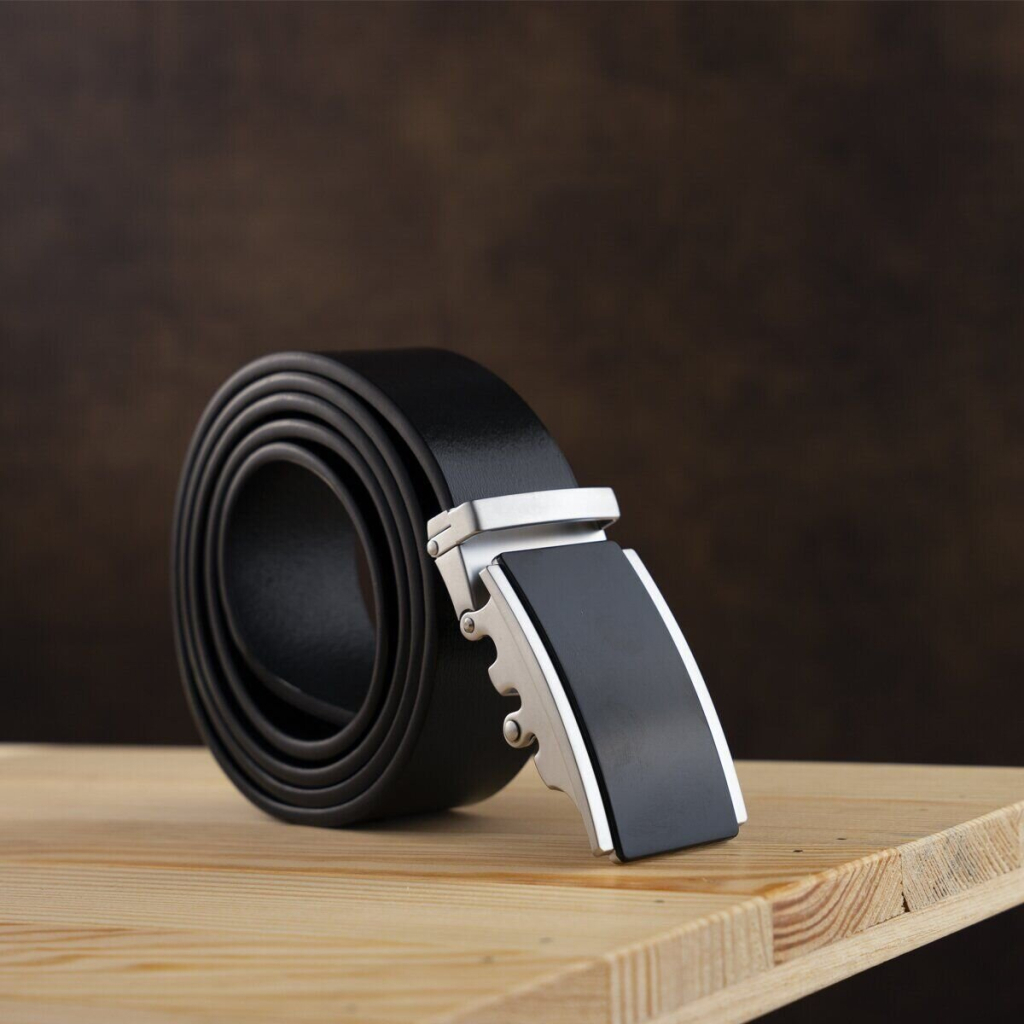 Ремінь Vintage Чоловічий з автоматичною пряжкою Чорний (20294) - зображення 7