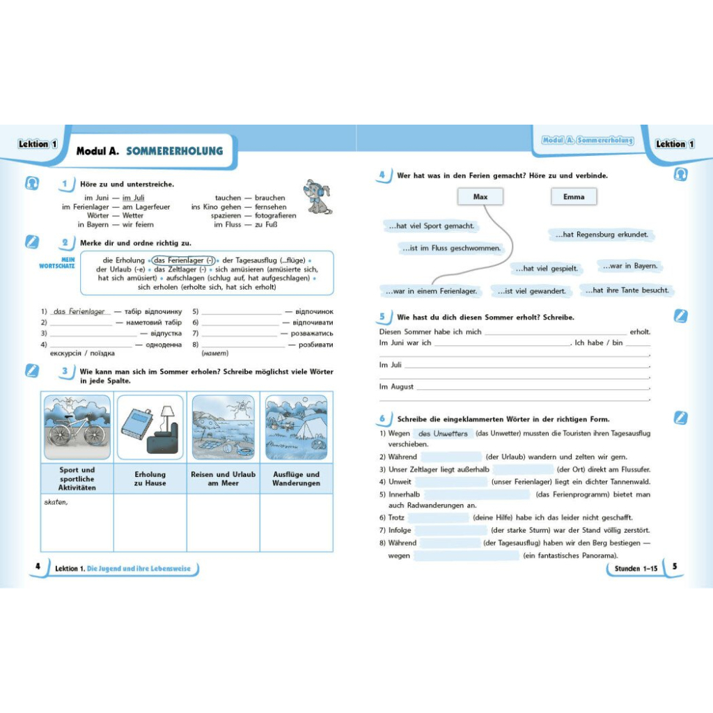 Робочий зошит НУШ Німецька мова. 8(8) клас. "Deutsch mit Trffel!" - Г.В. Гоголєва Ранок (9786170998996) - зображення 4