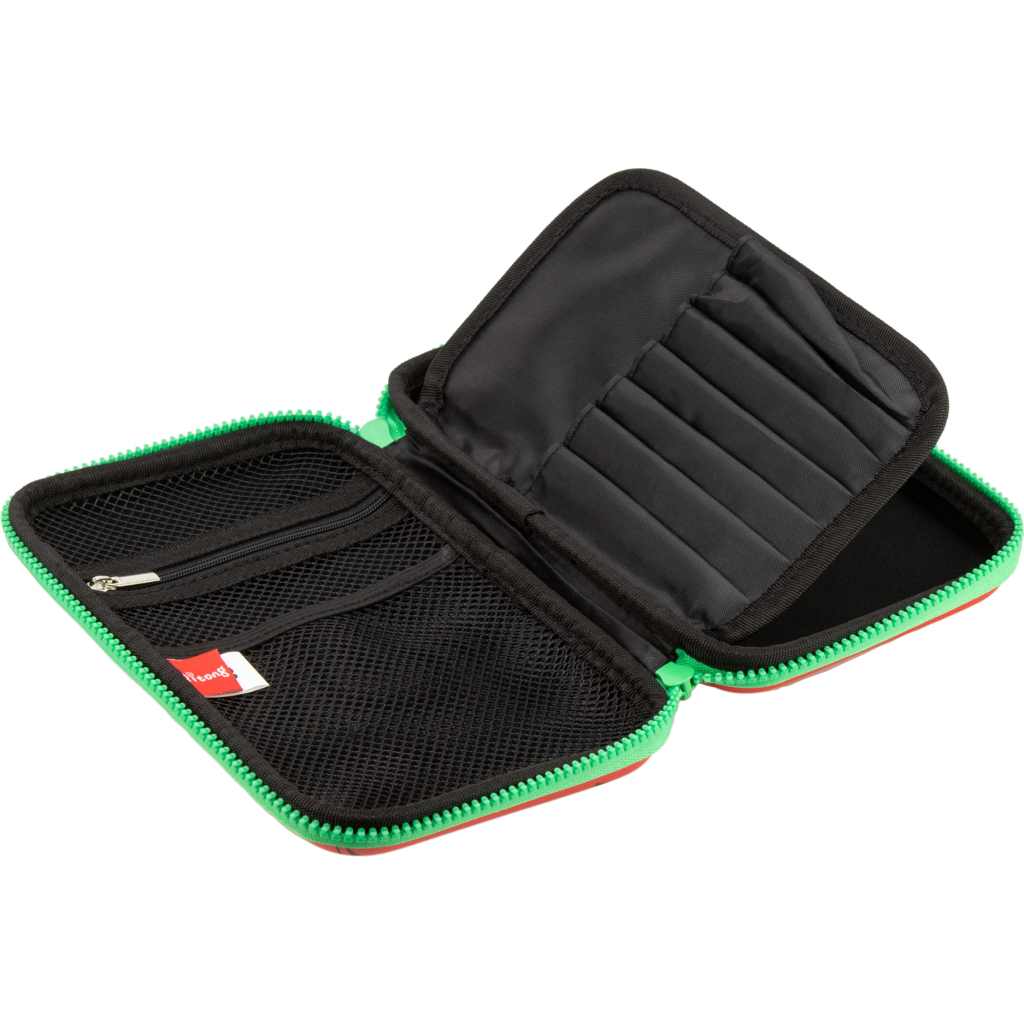 Пенал Cool For School з тисненням, 1 відділення (QT-5704-Black) - зображення 3