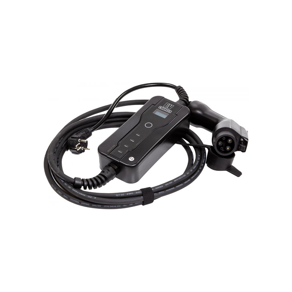Зарядний пристрій для електромобіля HiSmart Type 1 - Schuko (220V), 16A, 3.6кВт, 1-фазное, 5м (EV200689) - зображення 4