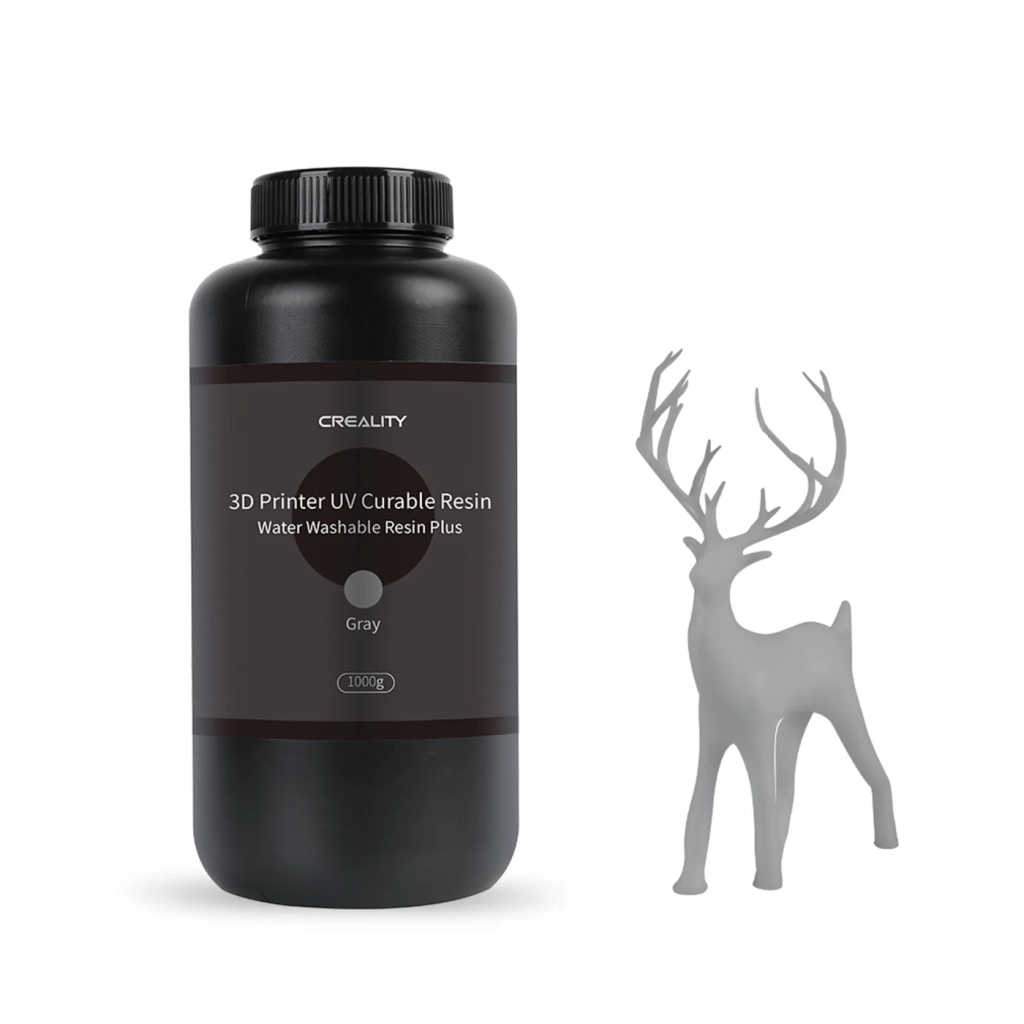 Фотополімерна смола Creality Resin, Water Washable Plus 1кг, gray (3302010041) - зображення 1