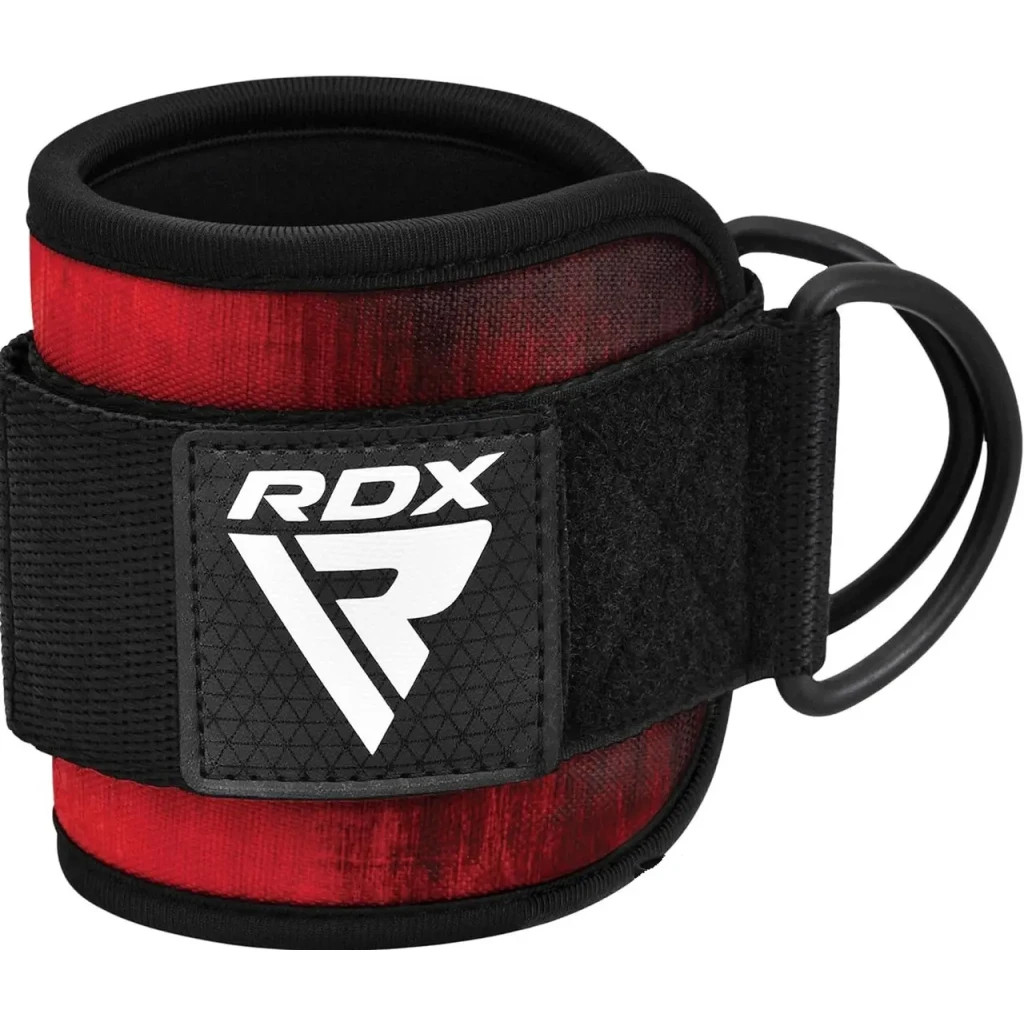 Манжета для тяги RDX A4 Gym Ankle Pro Red Pair (WAN-A4R-P) - зображення 5