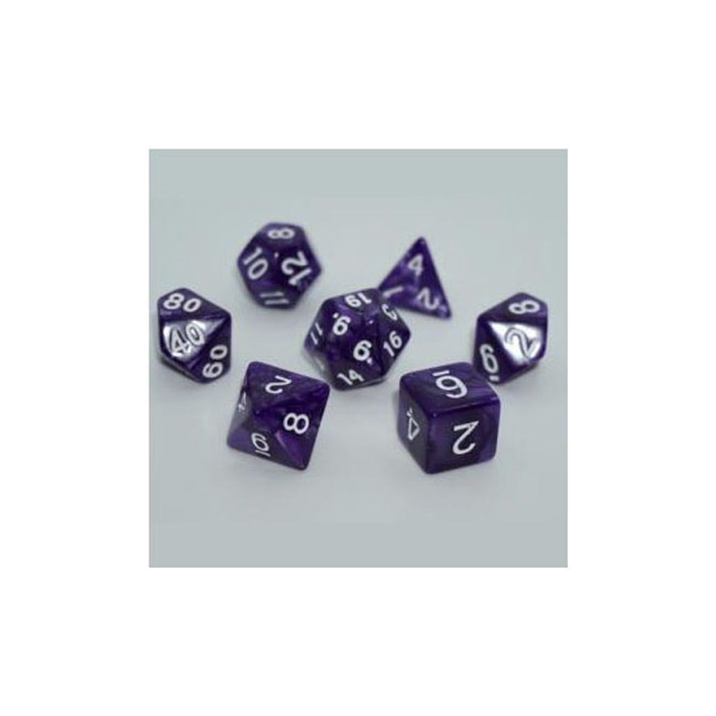 Набір кубиків для настільних ігор Games 7 Days Pearl 7 Dice Set - Dark Purple (g7dpearl04) - зображення 1