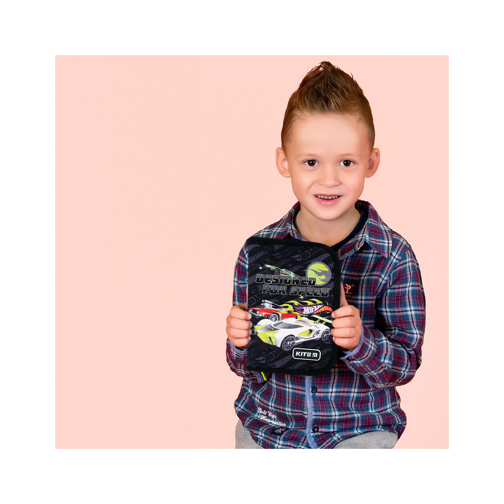 Пенал Kite Hot Wheels 622, 1 відділення, 2 відвороти (HW24-622) - изображение 7