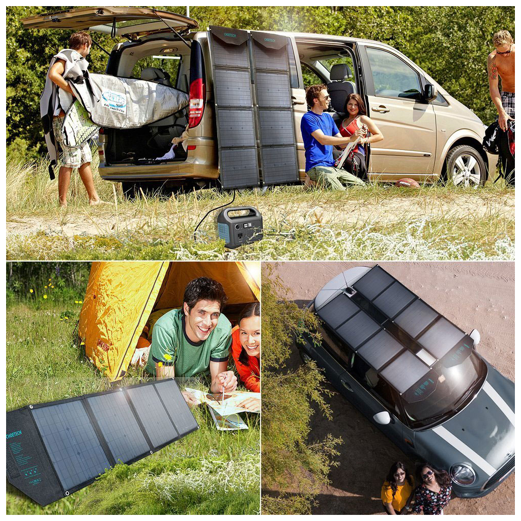 Портативна сонячна панель Choetech 80W (SC007) - изображение 8