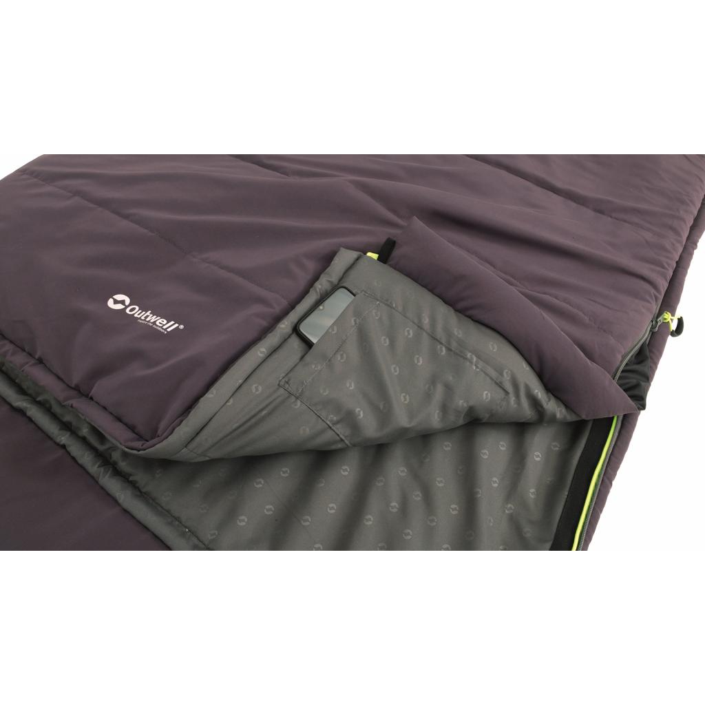 Спальний мішок Outwell Contour Reversible +2C Dark Purple Right (928753) - зображення 6