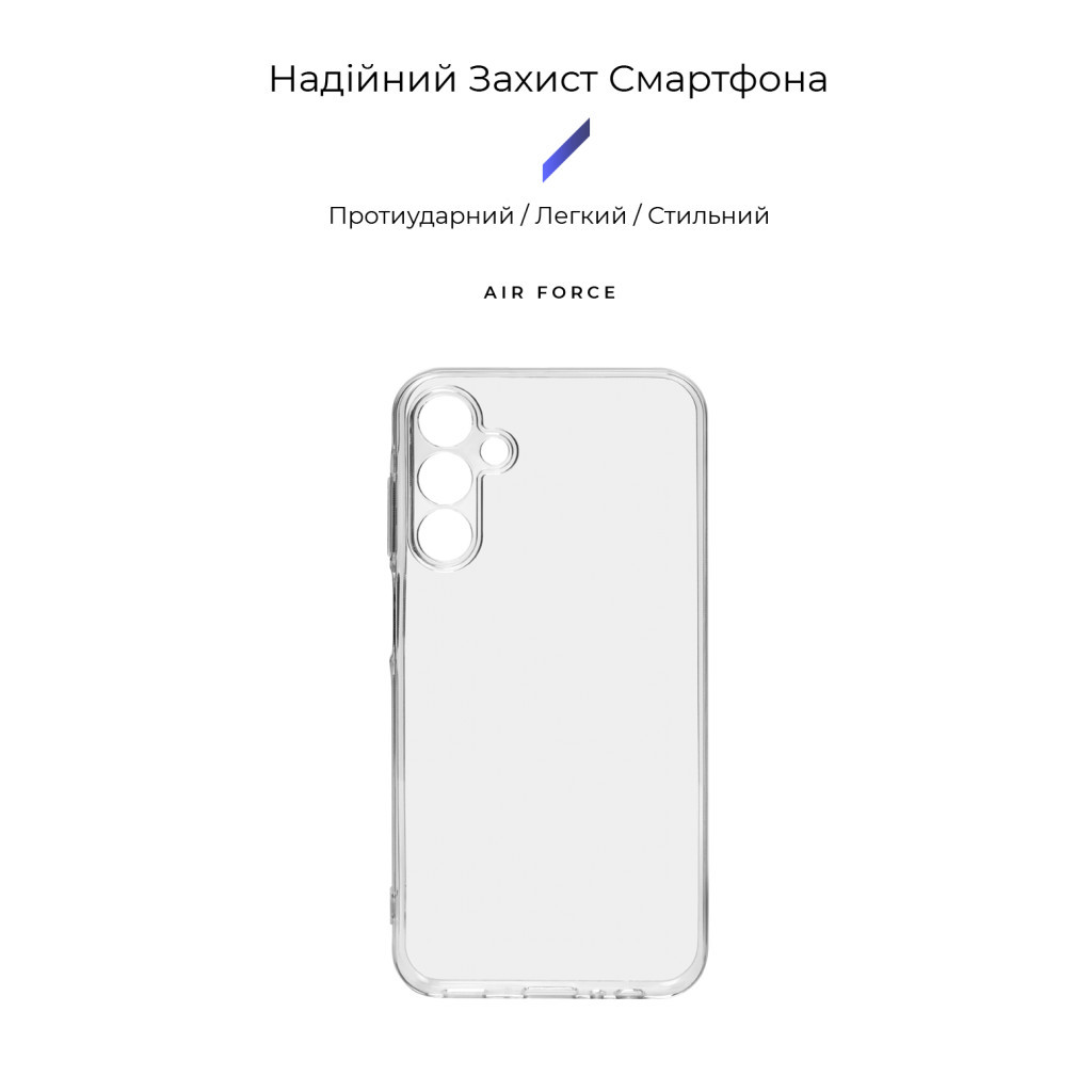 Чохол до мобільного телефона Armorstandart Air Series Samsung A15 5G (A156) Camera cover Transparent (ARM72533) - зображення 2