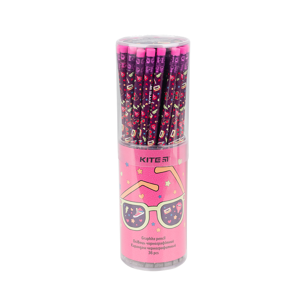 Олівець графітний Kite з гумкою Run&Fun (K21-056-3) - зображення 1