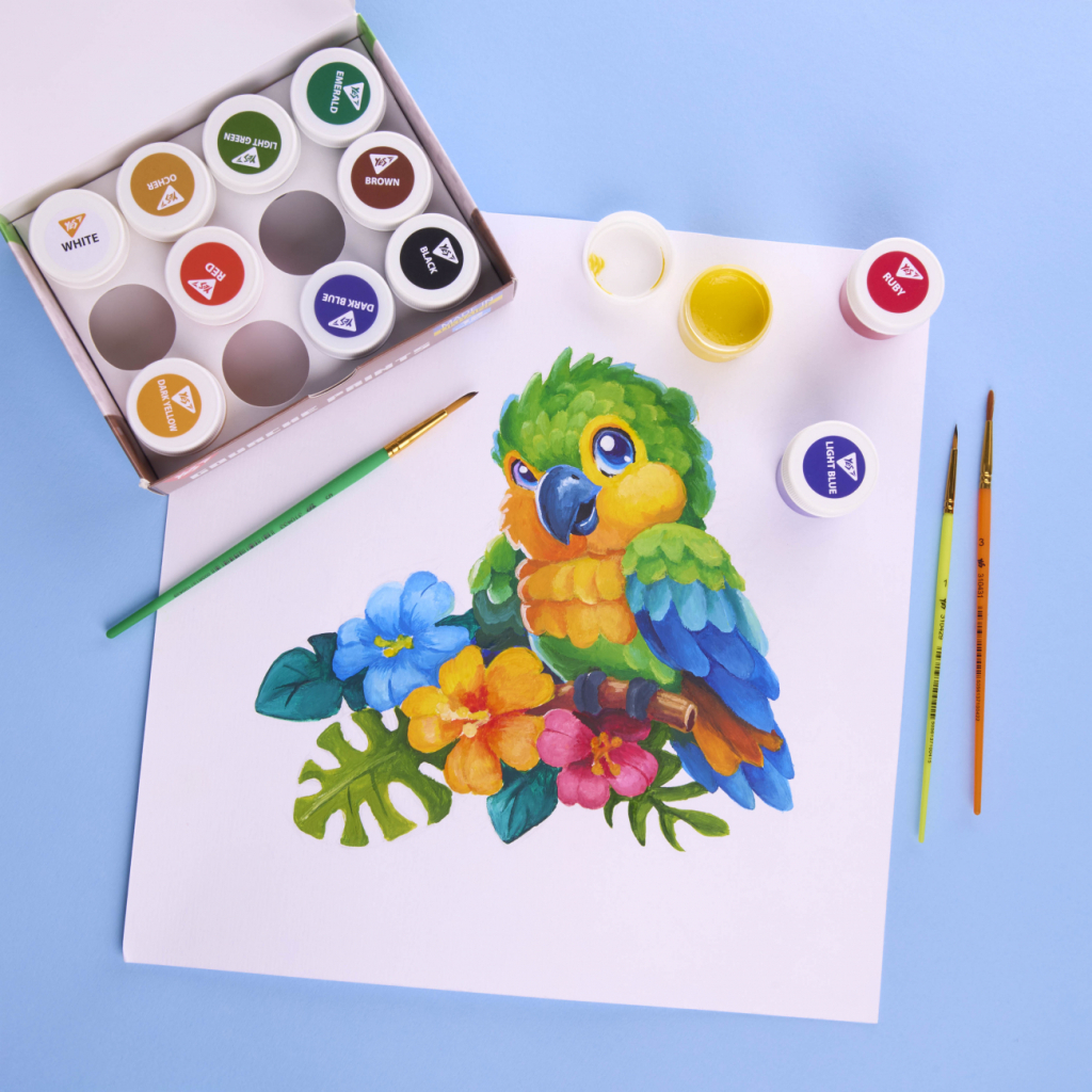 Гуашеві фарби Yes Minecraft 12 кольорів по 20 мл (230407) - изображение 7