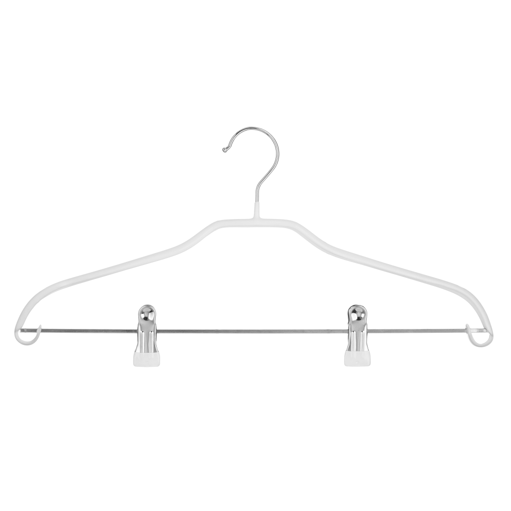 Плічка Ardesto Металеві з ПВХ покриттям З прищіпками Білі 42 см 2 шт. (ARHC2802WC) - зображення 3