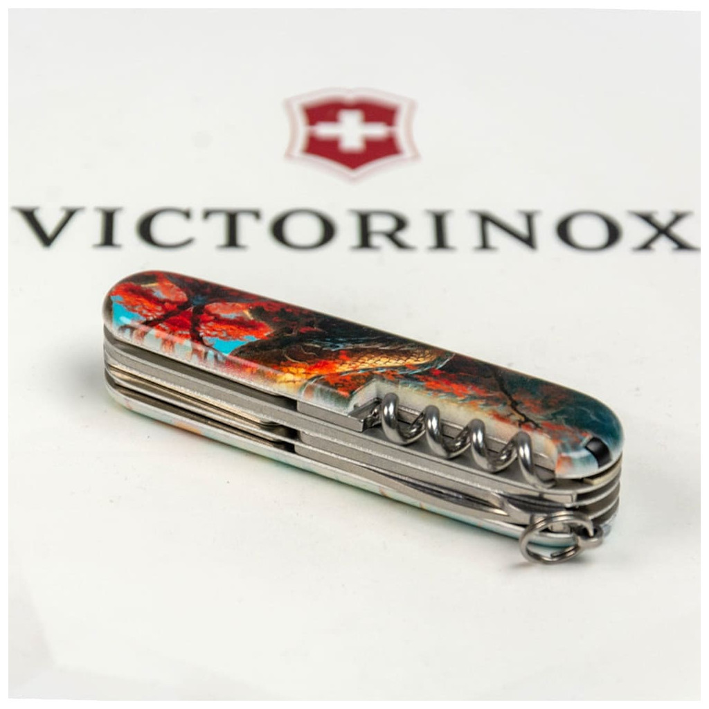 Ніж Victorinox Huntsman Zodiac 91 мм Бойовий дракон (1.3713.7_Z3230p) - зображення 7