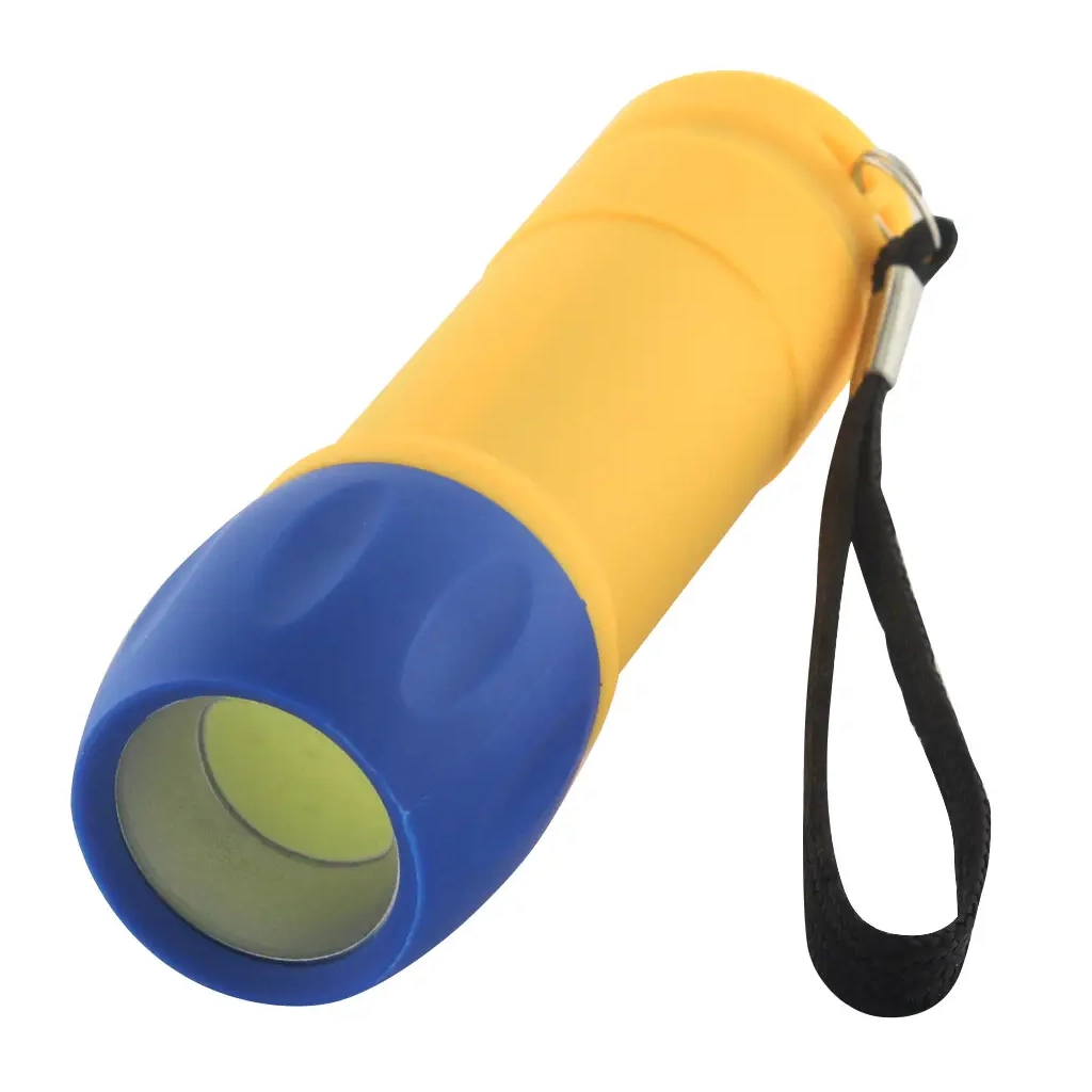 Ліхтар Quantum Smile yellow+blue 3W COB 3xAAA 2шт/уп (QM-FL1045-PB) - зображення 2