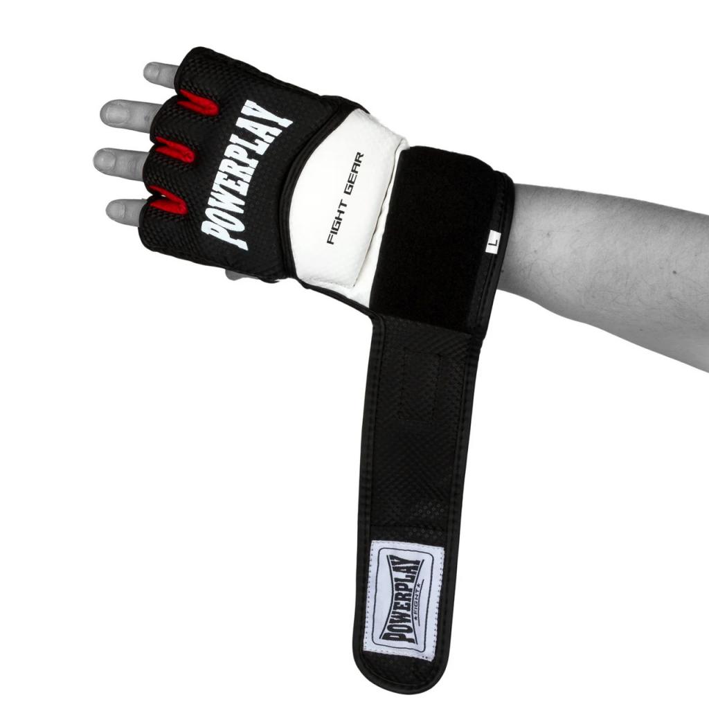 Рукавички для MMA PowerPlay 3075 XL Black/White (PP_3075_XL_Bl/White) - зображення 6