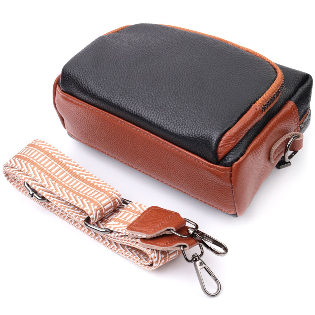 Сумка Vintage З натуральної шкіри Чорна (22588) - зображення 7