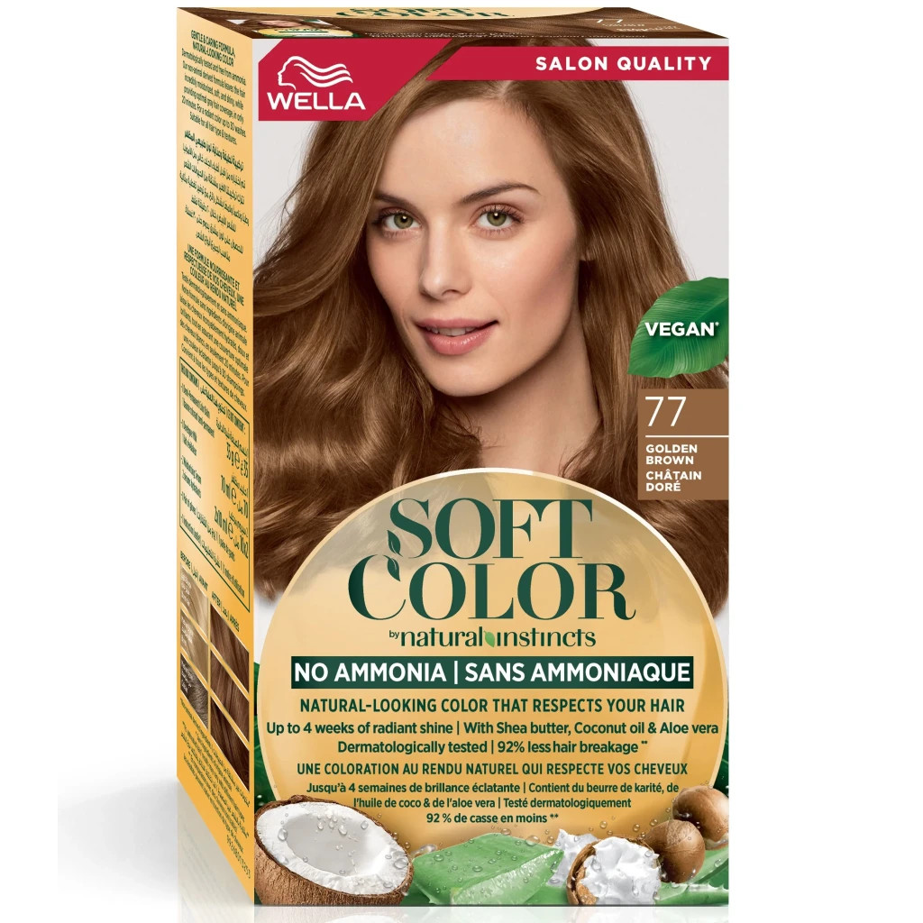 Фарба для волосся Wella Soft Color Безаміачна 77 - Золотисто-коричневий (3614228865777) - изображение 1