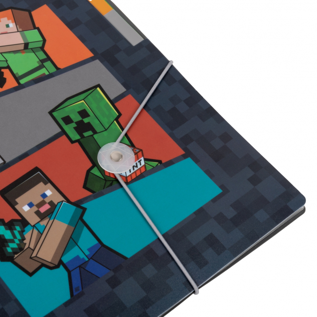 Папка на резинках Yes A4 з трьома роздільниками Minecraft (492112) - зображення 2