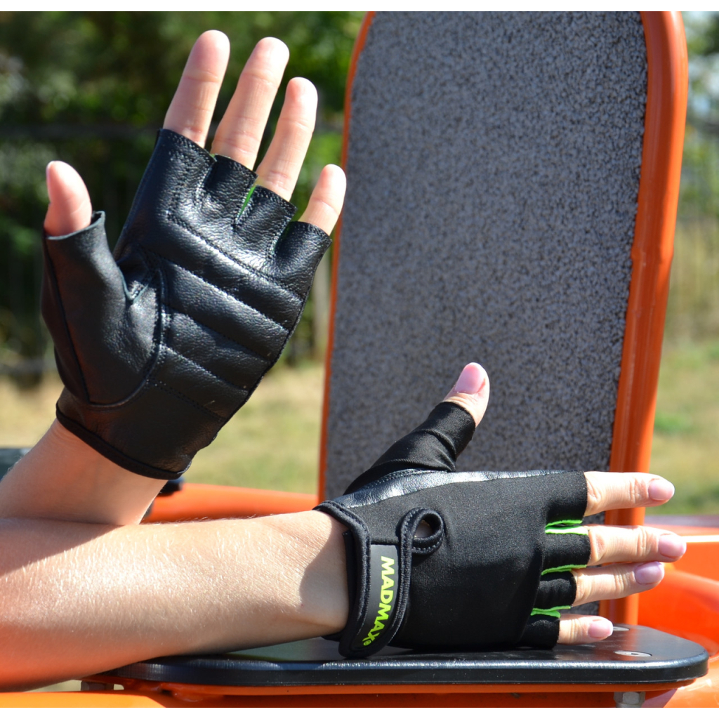 Рукавички для фітнесу MadMax MFG-251 Rainbow Green XS (MFG-251-Green_XS) - зображення 4