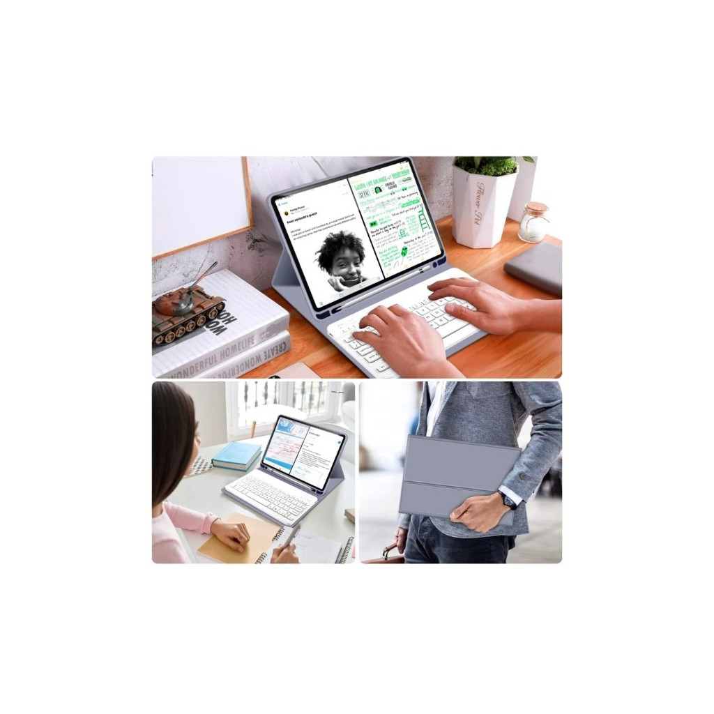 Чохол до планшета BeCover Keyboard Apple iPad 10.2 2019/2020/2021 Purple (711138) - зображення 6