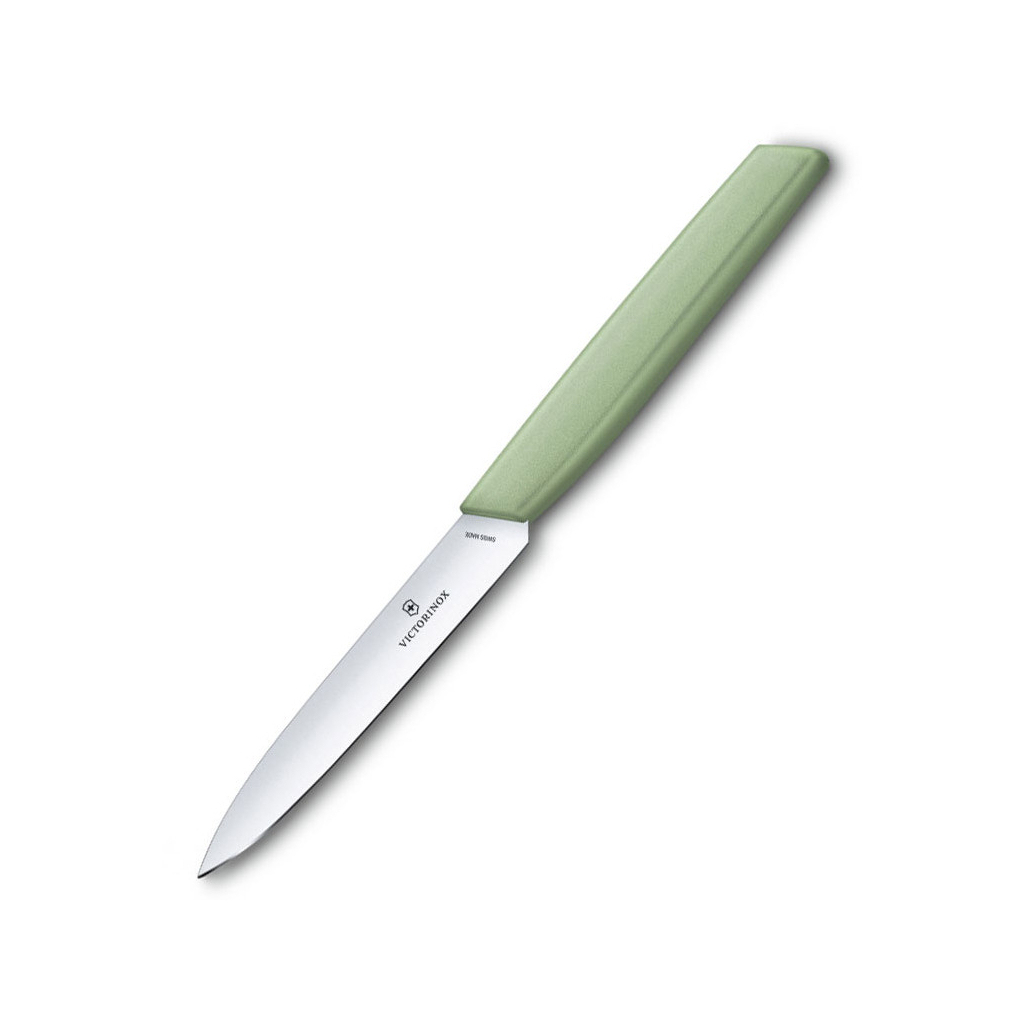 Кухонний ніж Victorinox Swiss Modern Paring 10см Green (6.9006.1042) - изображение 3