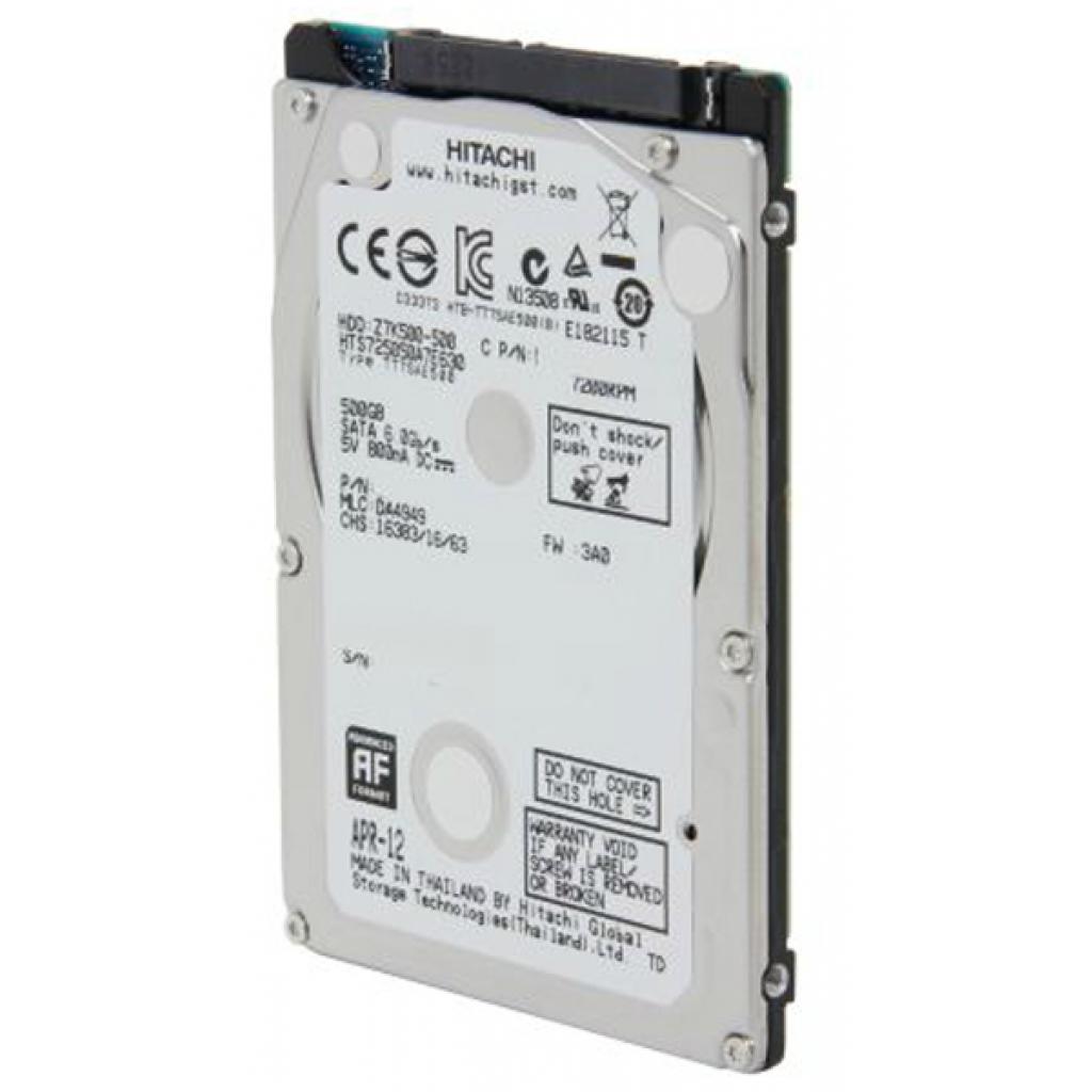 Жорсткий диск для ноутбука 2.5" 500GB WDC Hitachi HGST (0J38075 / HTS725050A7E630) - зображення 2