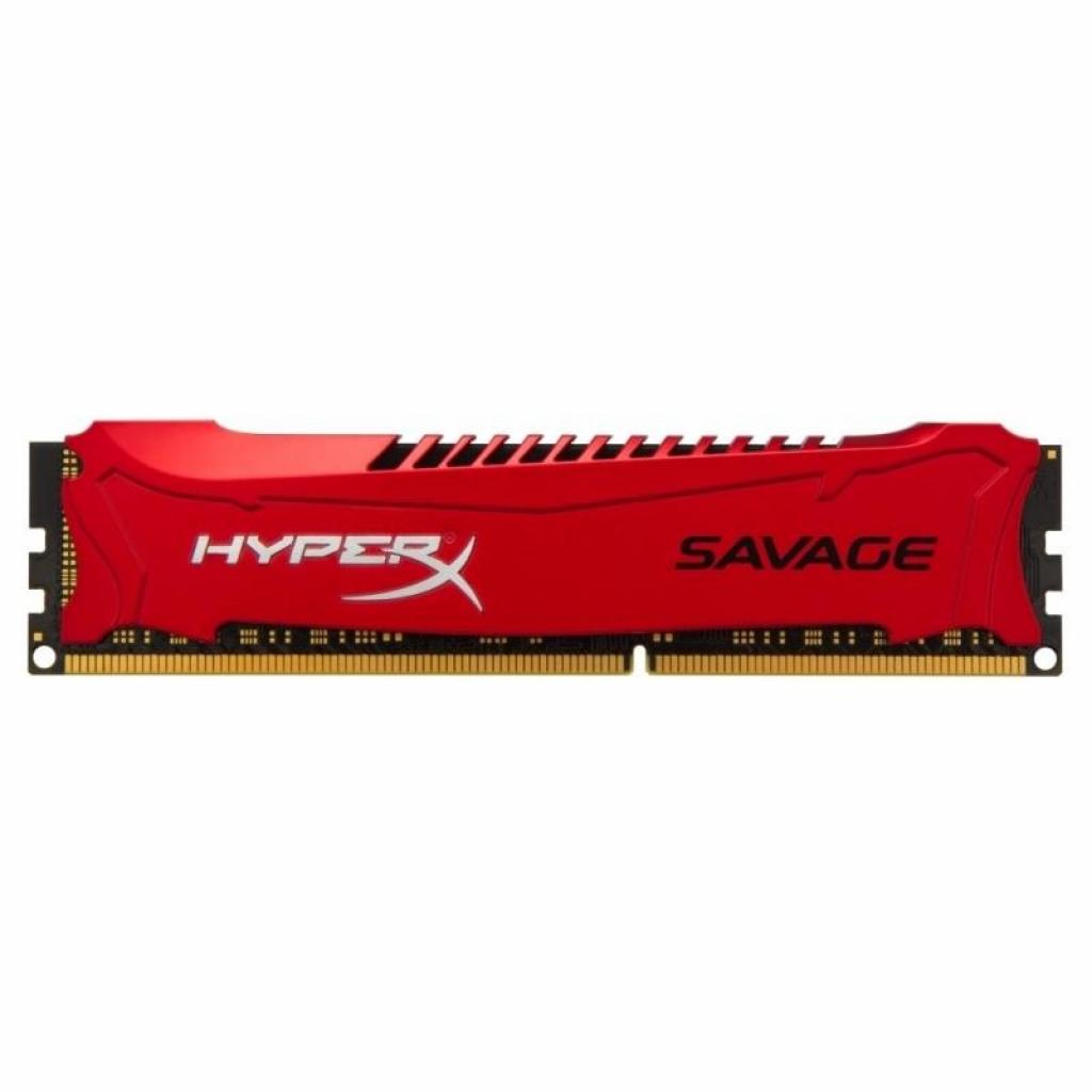 Модуль пам'яті для комп'ютера DDR3 8GB 2133 MHz Savage Red Kingston Fury (ex.HyperX) (HX321C11SR/8) - зображення 1