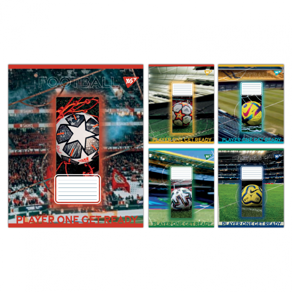 Зошит Yes Football stadium А5 60 аркушів клітинка (767752) - зображення 1