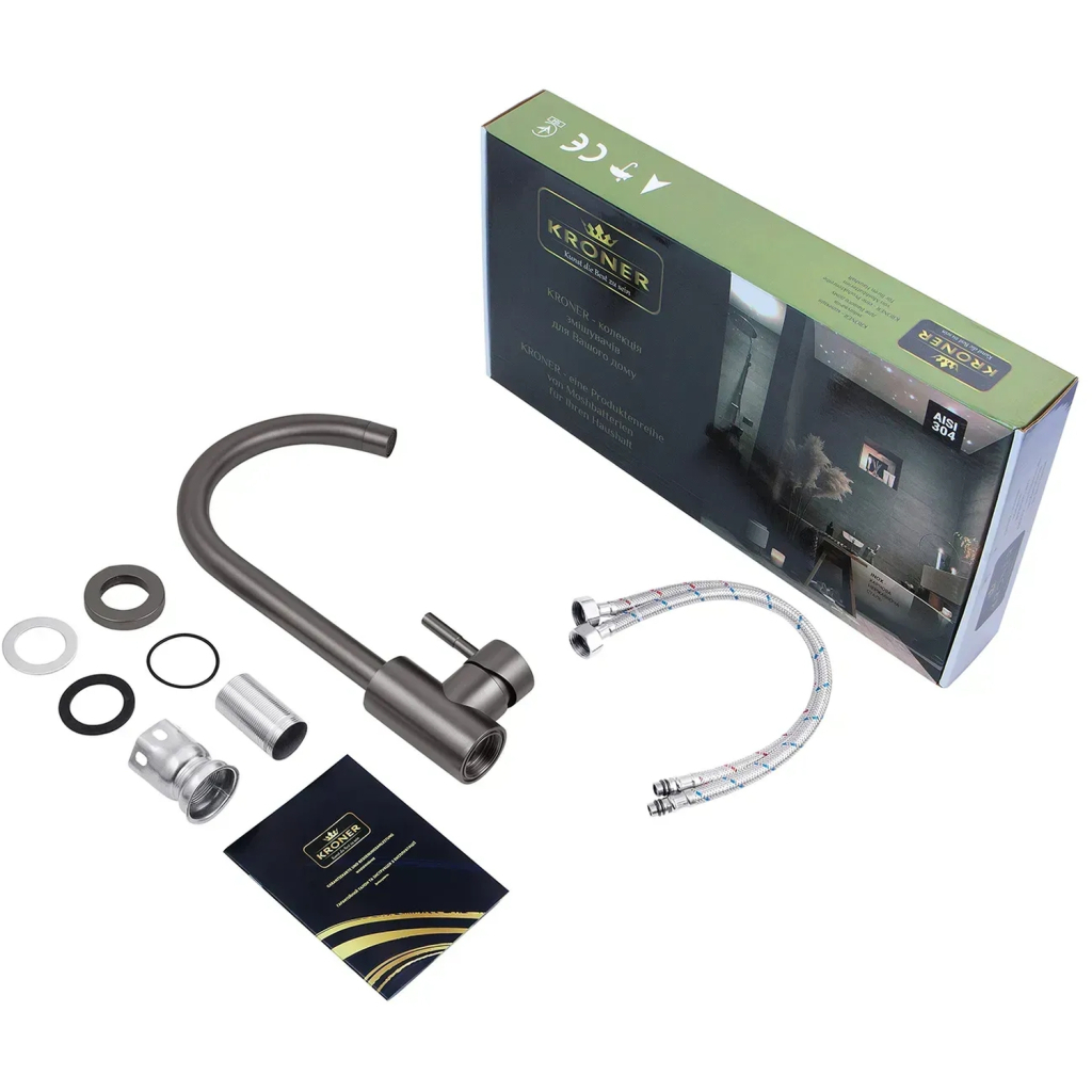 Змішувач Kroner Klassisch-SCH035PVD (CV024351) - зображення 8