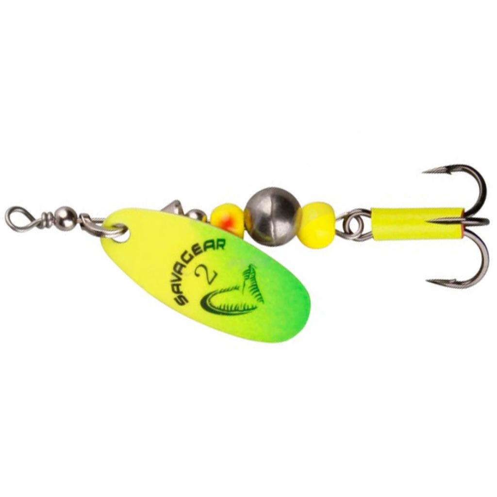 Блешня Savage Gear Caviar Spinner #4 14g 07-Fluo Yellow/Chartreuse (1854.07.15) - зображення 1