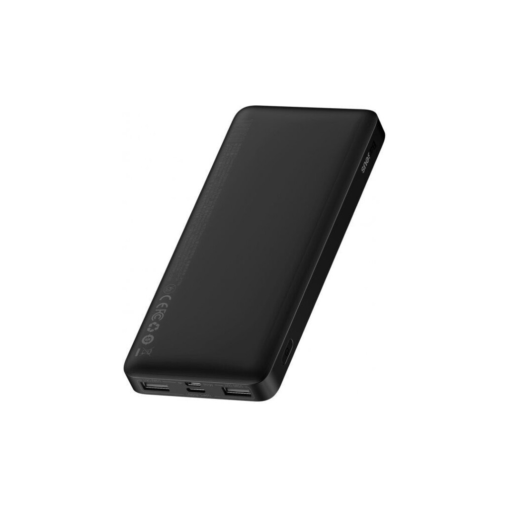 Батарея універсальна Baseus Bipow 10000mAh, 15W, USB-C/3A, 2*USB-A/3A(max.), black (PPDML-I01) - зображення 3