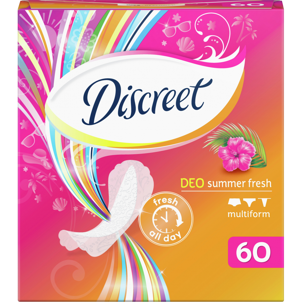 Щоденні прокладки Discreet Summer Fresh 60 шт (8001090162236) - зображення 3