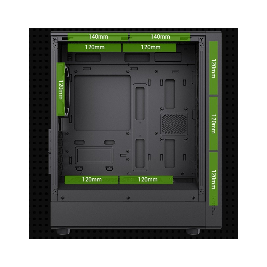 Корпус для ПК Gamemax AERIS 330 MB - зображення 12