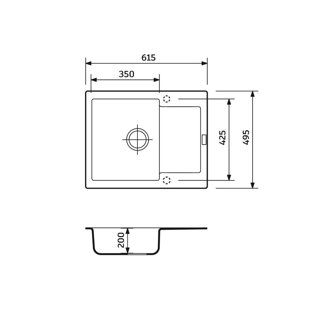 Мийка кухонна Adamant Minimal Avena (1824296102306) - зображення 5