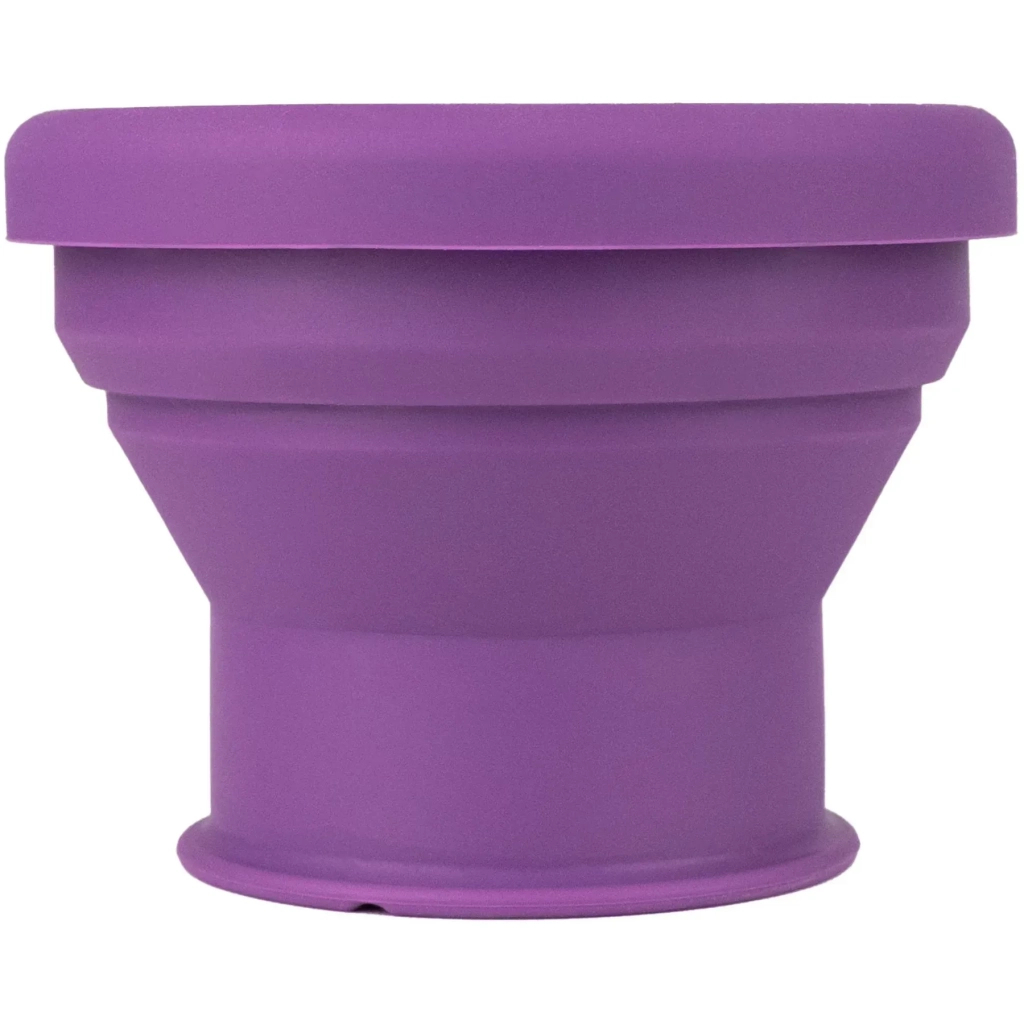 Чашка туристична Tribe Collapsible Shot 90 мл з кришкою, plum (T-FF-0030-plum) - зображення 2