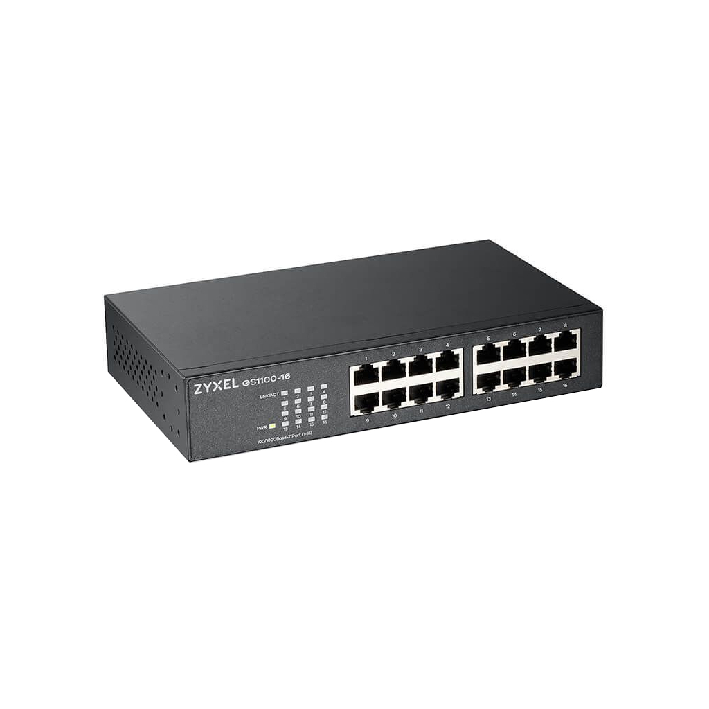 Комутатор мережевий ZyXel GS1100-16 (GS1100-16-EU0103F) - зображення 3