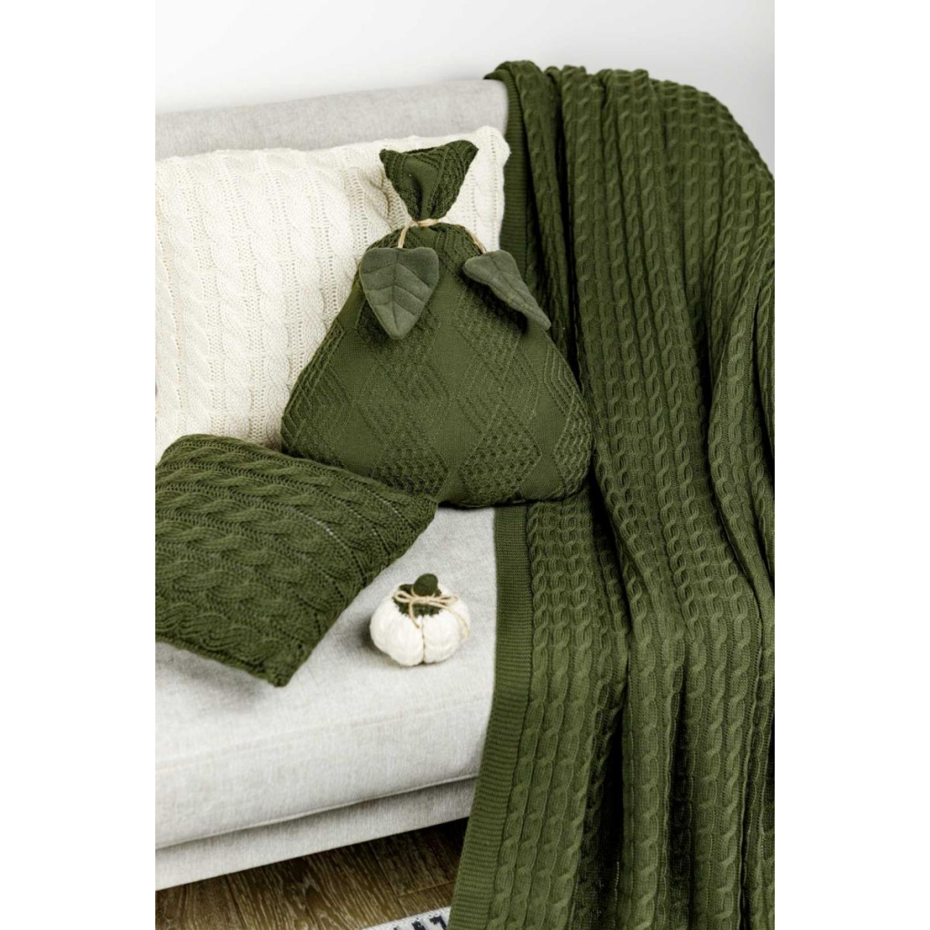 Плед Прованс Happy Fall Kosa Оливковий 130х170 см (4823093446908) - изображение 3