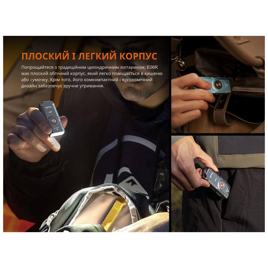 Ліхтар Fenix E06R бірюзовий (E06R-TQ) - зображення 11