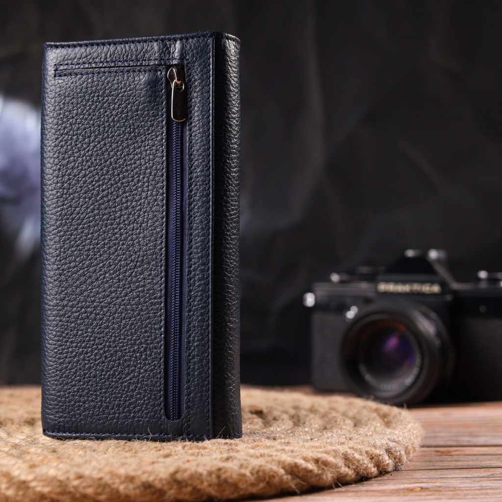 Гаманець Canpellini З натуральної шкіри Синій (21659) - зображення 9