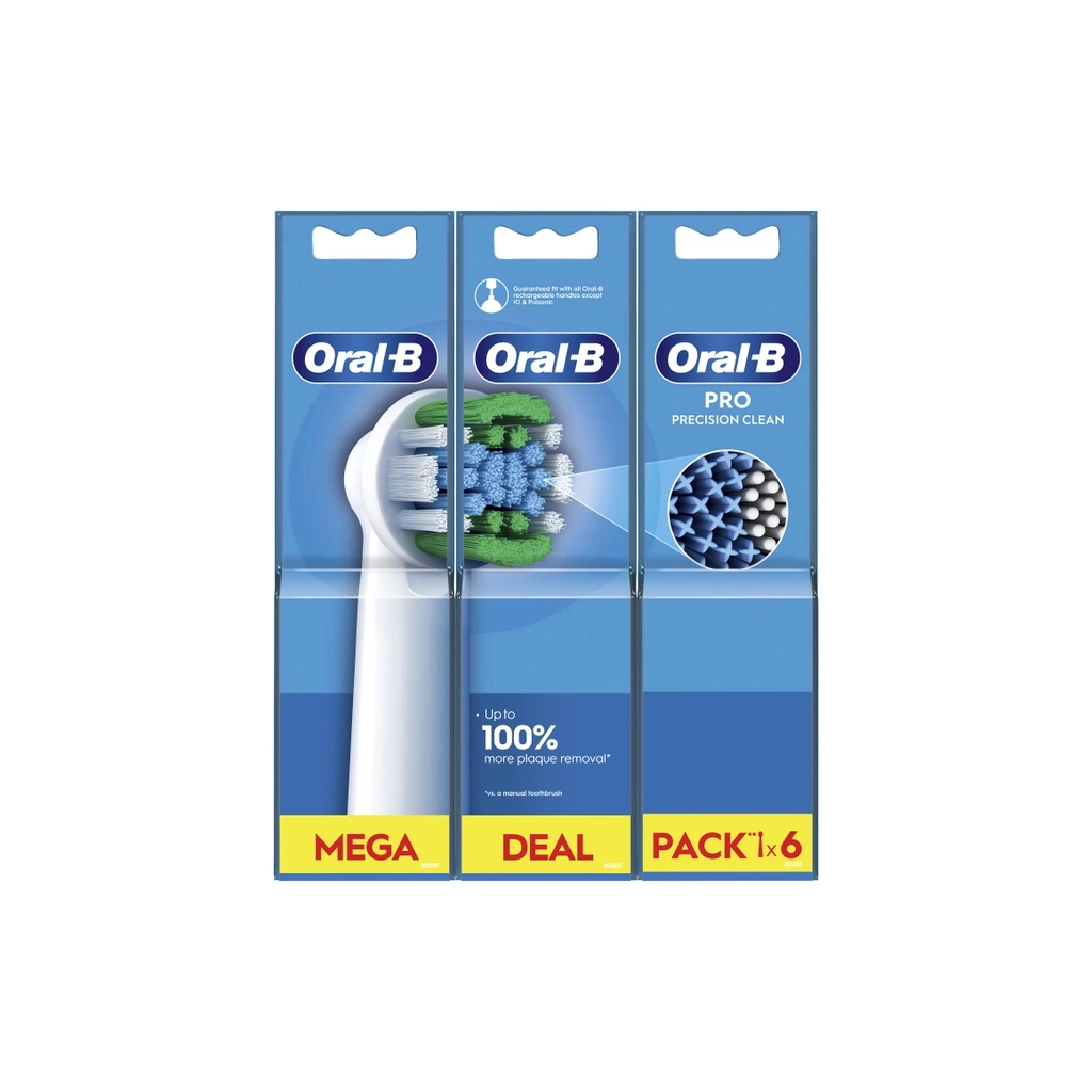 Насадка для зубної щітки Oral-B Pro Precision Clean, 6 шт (8006540847466) - зображення 2