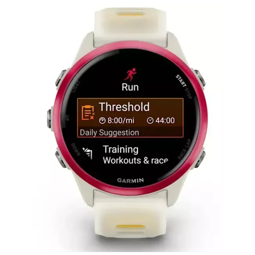 Смарт-годинник Garmin Forerunner 570 - 42MM, Bone/Raspberry/Mango, GPS смарт-годин (010-02970-02) - зображення 2