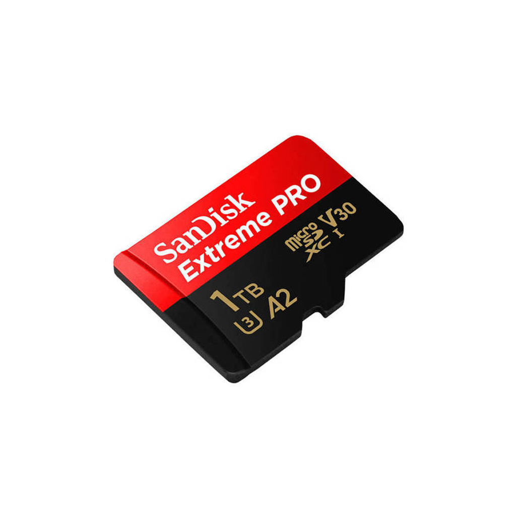 Карта пам'яті SanDisk 1 TB microSDXC UHS-I U3 Extreme Pro+SD Adapter (SDSQXCD-1T00-GN6MA) - изображение 3