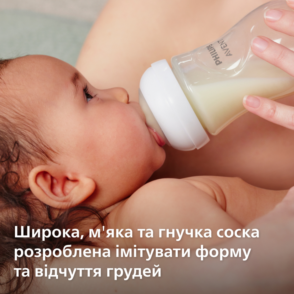 Соска Philips AVENT Natural силіконова, Природний потік, від 0 міс (SCY962/02) - изображение 3