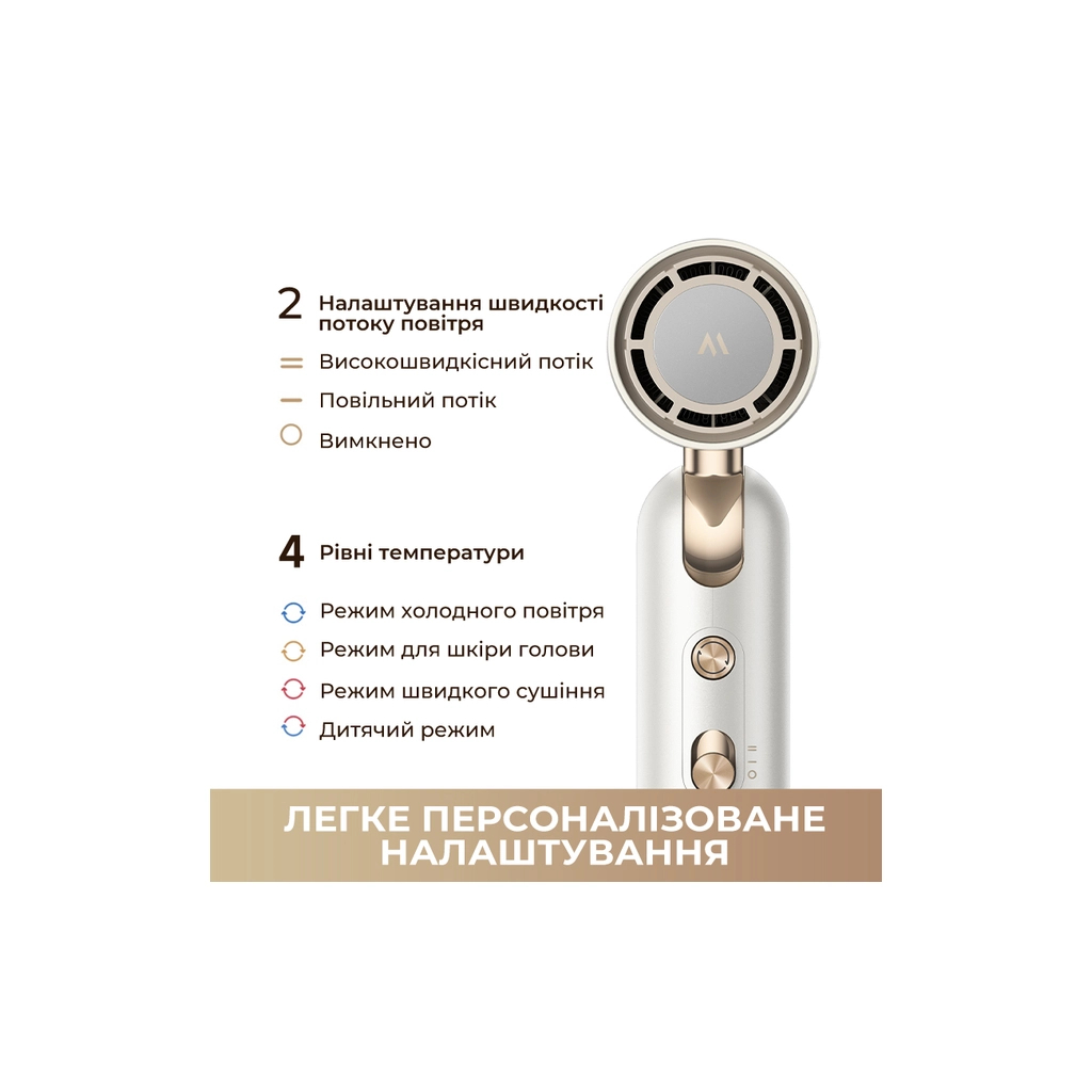 Фен MOVA Flip10 White (AMFL10-WH) - зображення 8