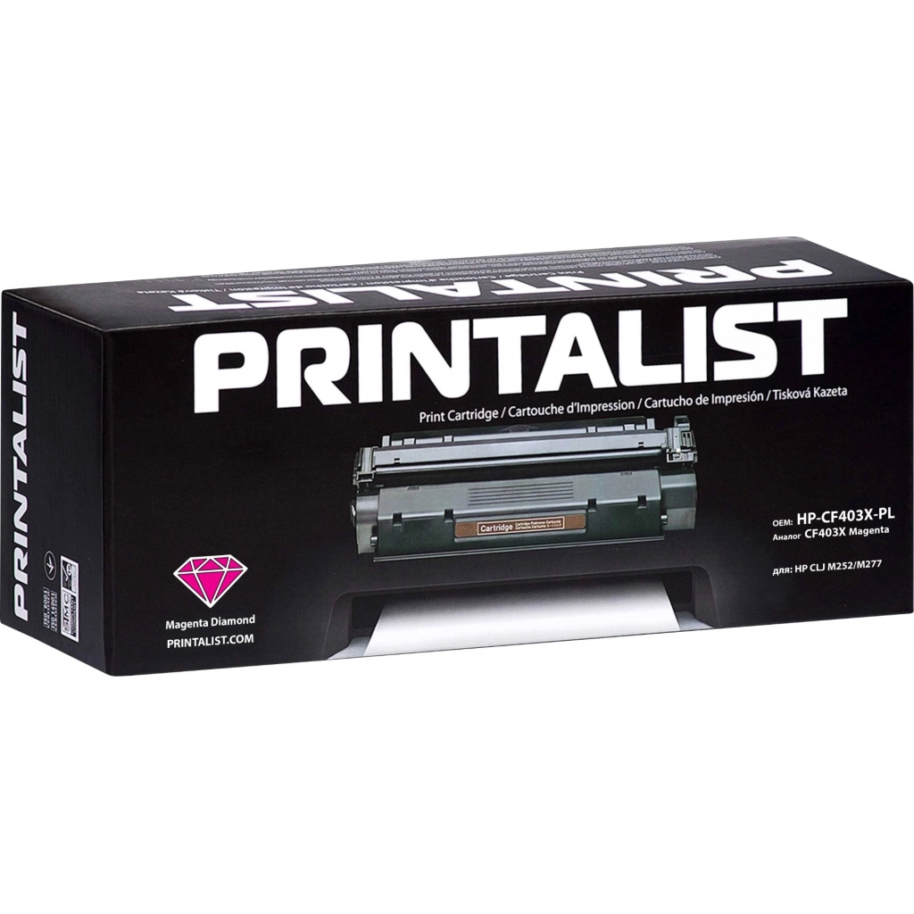 Картридж Printalist HP LJ M252/M277/ CF403X Magenta (HP-CF403X-PL) - зображення 2