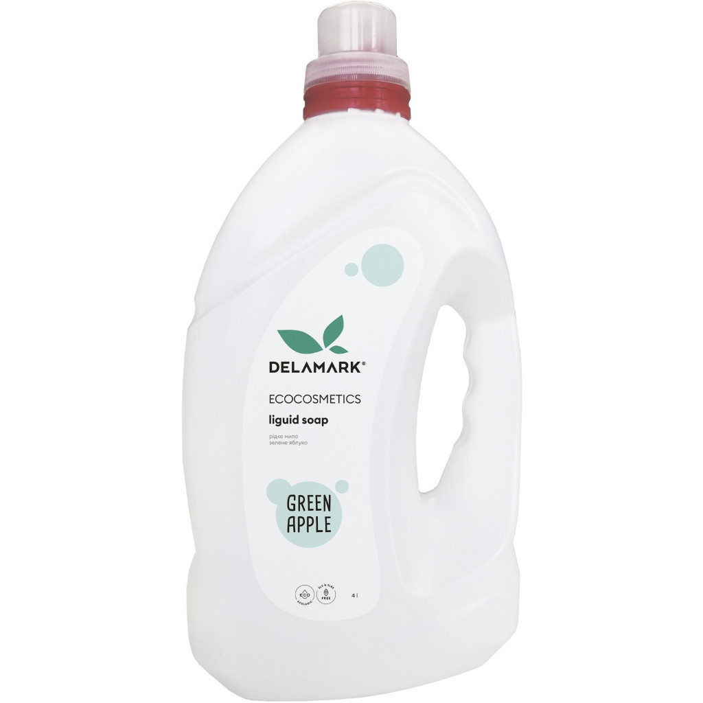 Рідке мило DeLaMark Зелене яблуко 4 л (4820152332059) - зображення 1