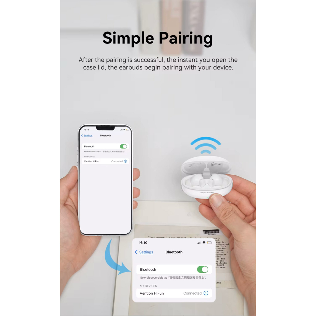 Навушники Vention Elf Earbuds E01 Blue (NBFS0) - зображення 9