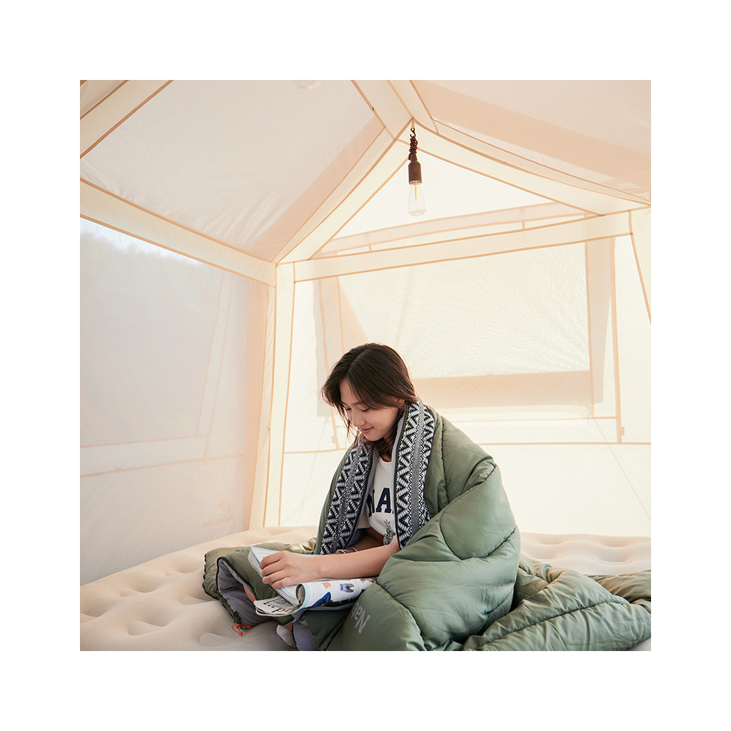 Спальний мішок Naturehike L150 NH20MSD05 (13°C) лівий, темно-зелений (6976023921209-L) - зображення 3