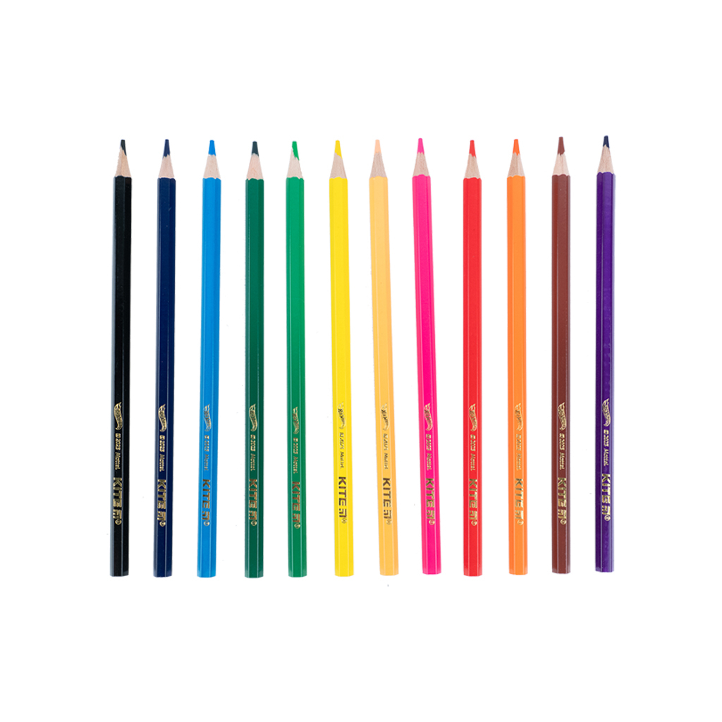 Олівці кольорові Kite Hot Wheels 12 кольорів (HW23-051) - зображення 3